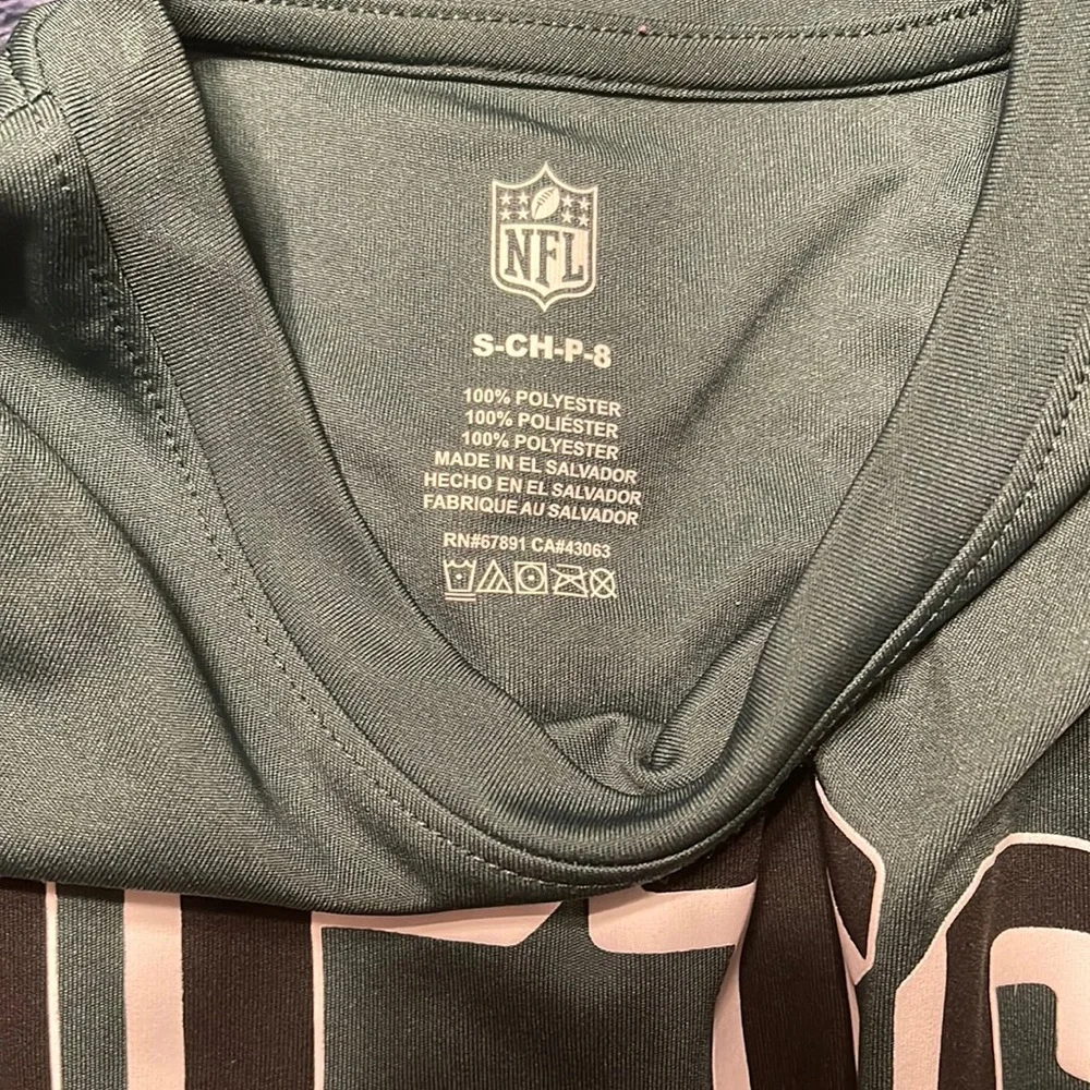 NWOT NFL JETS football short sleeve shirt size kids small - Picture 7 of 7